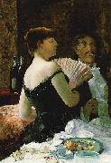 Ralph Curtis James McNeill Whistler at a Party oil painting